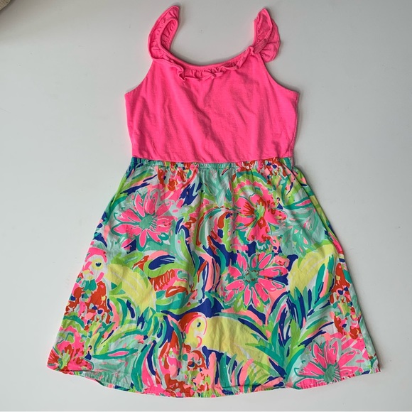 Lilly Pulitzer Claire dress in Multi Casa banana size XL 12-14 - Picture 2 of 8